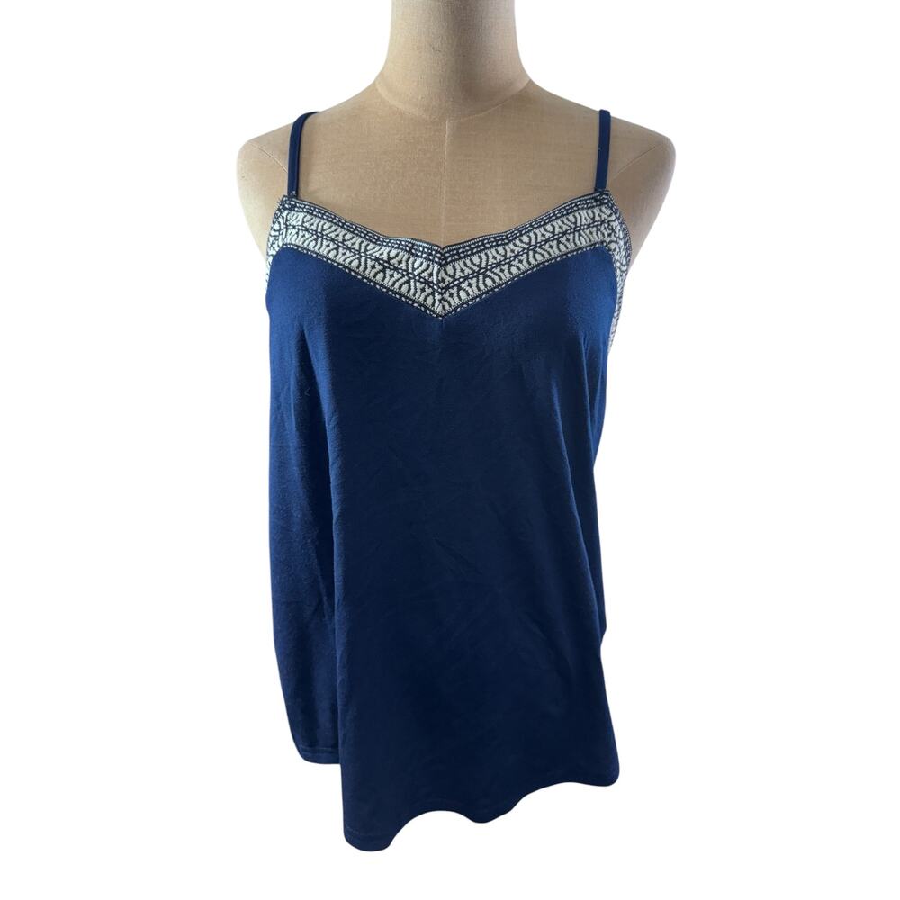 NWT!! "Cupshe" Navy Tank Top Embroidered V Neck Size 16T Boho‎ Cowgirl Rodeo